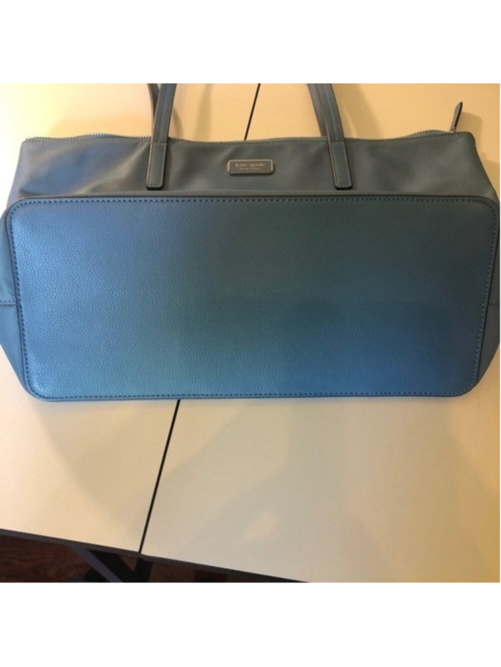 Kate Spade EUC Blue Nylon Handbag - Picture 2 of 8